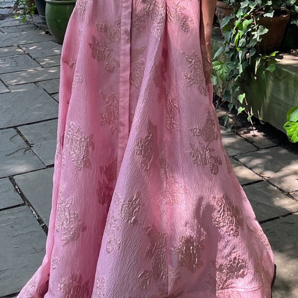 Rebecca Vallance Shimmering Pink Gown.